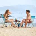 #WEJOY Folding Beach Chair for Adults, Lightweight Beach Chair with Shoulder Straps, High Back Camping Chairs with Hard Armrest, Supports 300lbs for Outdoor Lawn Concert, 25.2 inches x 24.8 inches x 30.3 inches