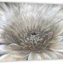 Yihui Arts Wall Art Botanical Pictures Brown and Cream Flowers Oil Painting Floral Artwork on Wrapped Canvas for Living Room Decor (28"L x 20"W)