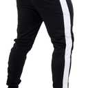 Men's Athletic Sweatpants Workout Tapered Joggers Running Gym Pants with Pockets (Black, M)