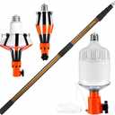 LOVEETA® Gen4 20Ft [26Ft Reach] Lightweight Extendable Light Bulb Changer Pole for High Ceilings – Telescopic Lightbulb Pole Changer with Bulb Gripper - Champagne Gold