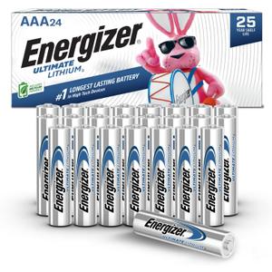 Energizer AAA Batteries, Ultimate Lithium Triple A Battery, 24 Count