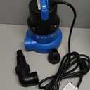 FOTING 1/2HP Submersible Water Pump with Stainless Steel Base - Removes Water to 0.04" Depth, 2450GPH Portable Sump Pump for Puddles, Pools, Boats, Gardens & Ponds - 10Ft Cord Included