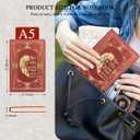 Christian Gifts,A5 Hardcover Leather Journal for Women - 200 Pages Premium Paper Notebook,Lion Journal with 180 Lay Flat Design for Daily Diary, Prayer & Planning (Lion Red)