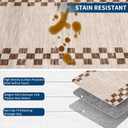 GarveeHome 10x13 Area Rug Large Living Room Scalloped Rug Non Slip Low Pile Bedroom Throw Carpet Soft Modern Bordered Dining Room Rug Stain Resistant Boho Carpet for Home Office, Beige