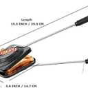 Non-Stick Aluminum Gas Sandwich Maker & Grill Toaster - Black