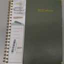 2026 Planner, Weekly and Monthly Calendar Planner from January 2026 - December 2026, 8.5" x 11" Hardcover Leather Hourly Appointment Book with Tabs, Spiral Daily Planners for School Work Home, Green (A4)