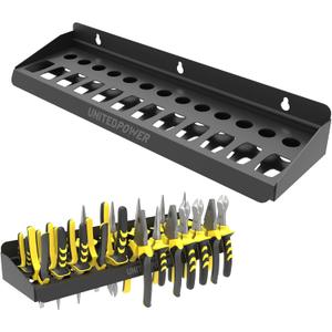 UNITEDPOWER Pliers Holder, Wall Mount Storage Rack Organizer for Workshop, Shed, Garage, Home, Stores up to 12 Pliers or Small Tools