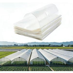 Greenhouse Plastic Sheeting 12 x 25ft - 6 Mil Clear Polyethylene Film, UV Resistant & Anti-Drip Heavy Duty Plastic Cover - Multi-Purpose Clear Tarp for Garden, Agriculture, and Construction (5-Layer)