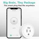 KMC Smart Plug Mini 4-Pack, Wi-Fi Outlets for Smart Home, Remote Control Lights and Devices from Anywhere, No Hub Required, ETL Certified, Works with Alexa and Google Home