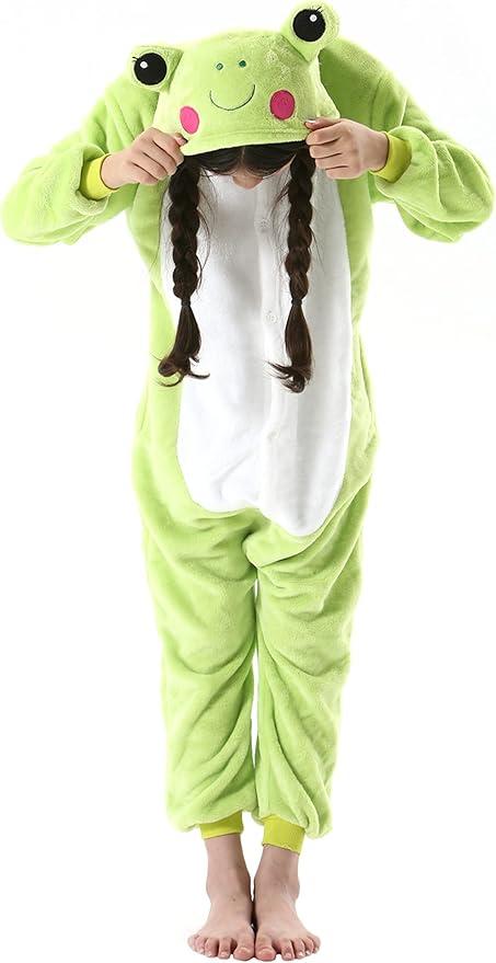 Onesie for Kids, Animal Pajamas Halloween Cosplay Costume for Girls Boys, Size 110