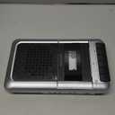 PROSCAN Cassette Player & Recorder with Microphone, Headphone Jack, Aux in, Black