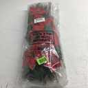 Hotop 6 Pcs Christmas Artificial Poinsettias Florals 19.6 Inch Large Christmas Poinsettia Decorations Red Green Christmas Flower Picks Stem for Christmas Tree Ornament Wreath DIY Xmas Party Decor