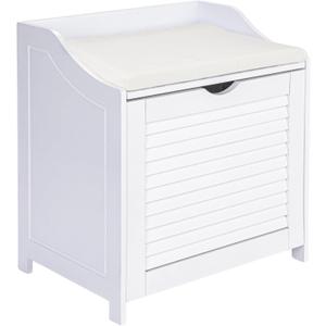 Household Essentials 18410-1 Single Load Hamper Cabinet Seat