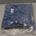 decorUhome Spring Chenille Soft Cozy Throw Pillow Covers 24x24 Set of 2, Modern Farmhouse Boho Velvet Decorative Euro Sham Pillow Cases with Stitched Edge for Couch Sofa Bed Home Decor, Poseidon