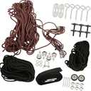 labwork Hard Top Elevated Garage Storage Hoist with Self Leveling Safety Fall Prevention System