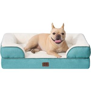 EHEYCIGA Orthopedic Dog Bed, Waterproof Memory Foam, Turquoise Blue, 30"L x 20"W x 6.5"Th