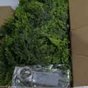 9FT Cedar Garland with Lights, Prelit Christmas Garland Artificial Realistic, Real Touch Pine Christmas Garland for Mantle Stairs Outdoor Decoration, Battery Operated Faux Greenery Garlands Thick Lush