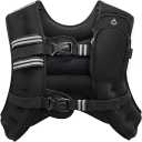 ZELUS Weighted Vest, 30lb Weight Vest with Reflective Stripe for Workout, Strength Training, Running, Fitness, Muscle Building, Weight Loss, Weightlifting