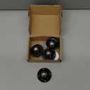 PlusRoc 4 Pack 1 Inch Self Adhesive Paste Caster Wheels for Furniture Kitchen Appliance Rollers, Load Capacity 28LBS Per Wheel, Low Profile Swivel Wheels for Bucket Storage Bins