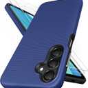 SSLOTSCASE for Samsung Galaxy A16 5G Case with Screen Protector [Support Wireless Charging] Raised Edges Protect Camera, Slim Durable Protective Phone Case Cover for Samsung Galaxy A16, Blue