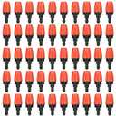 50 Pcs Drip Irrigation Spray Emitters, Adjustable Atomizing Nozzles,1/4 Inch Drip Irrigation Parts Sprayers Drippers for Garden Greenhouse Agricultural Irrigation Patio Misting (Single Barb)