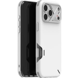 Aulumu A17 Shockproof iPhone 17 Pro Max Case | with Camera Control | CoolHyper | Aluminum Alloy Camera Frame | MultiLayer Composite Protection  White