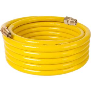 33ft 3/4'' CSST Natural Gas Line Gas Tubing Pipe Kit for Construction Heaters NG Appliance Propane Equipment with 2 Male Fittings (33ft 3/4'')