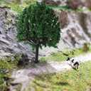 Skylety 35 Pieces Model Trees 6.3-1.2 Inch Mixed Miniature Trees Diorama Supplies Fake Plants Train Scenery Landscape Christmas Village Architecture DIY Crafts(Mixed Green,Multiple Tree)