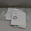 NICETOWN Blackout Curtain Panels for Bedroom, 2 Panels, W52 x L60-inch, Greyish White, Thermal Insulated Grommet Top Blackout Draperies and Drapes for Basement