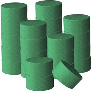 Flower Foam Block Round DIY Flower Arrangement Kit Wet Flower Foam 3 Inch 20 Pcs for Artificial Flowers, Wedding Aisle Flowers, Party Decoration