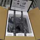 Sign Holder Stand, Heavy-Duty 8.5x11 Inch Aluminum Floor Stand for Posters & Signs | Includes PVC Plastic Sleeve & Weighted Base | Black Poster Display Stand