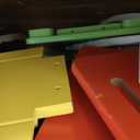 Delta Children Kids Table and Chair Set (4 Chairs Included), Natural/Primary