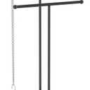 Coward 2 Tier Necklace Stand, Aesthetic Necklace Jewelry Holder, Home Decor Necklace Organizer Stand, Metal Necklace Bracelet Display Rack for Men Women (Black)