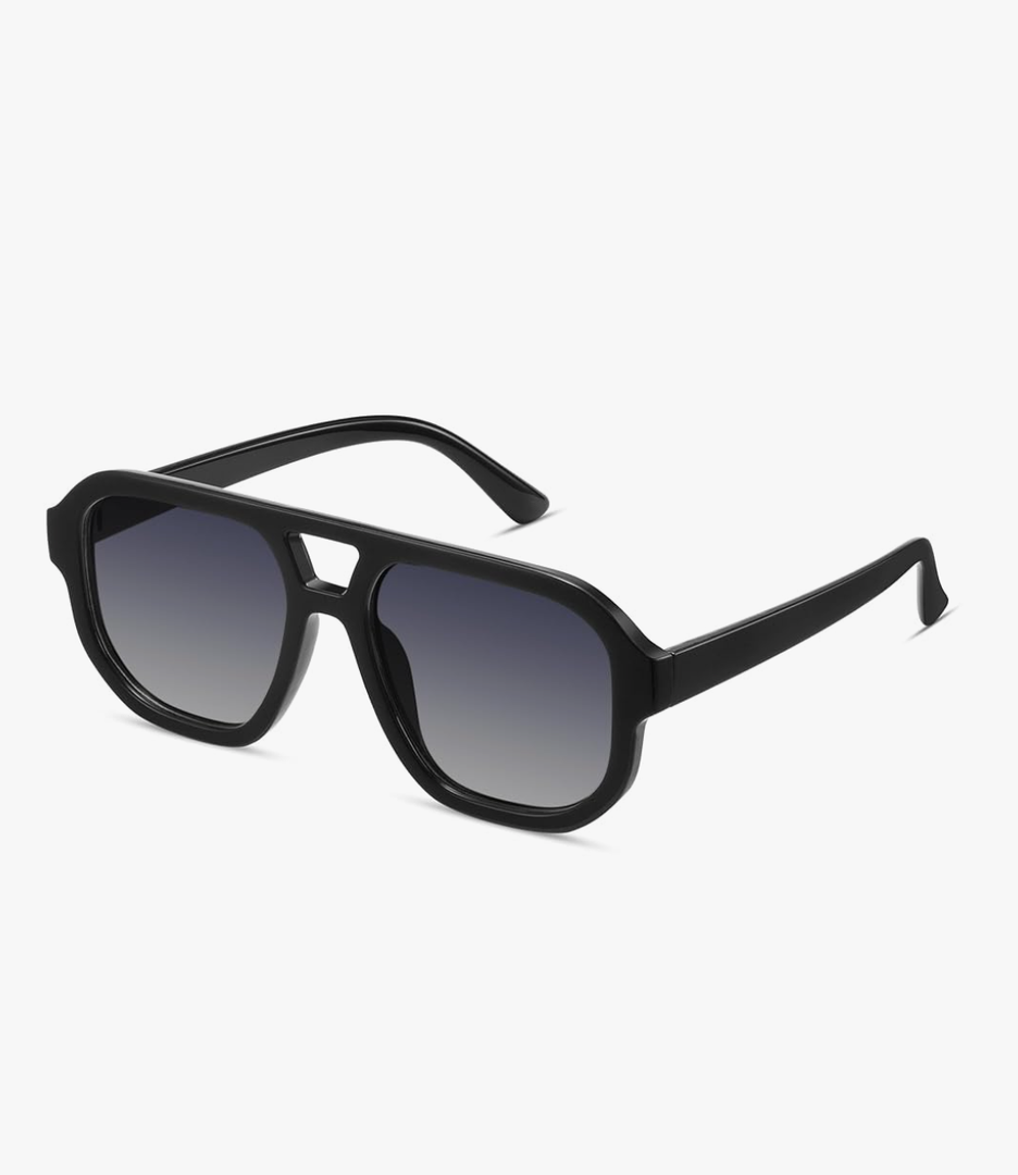 livho Trendy Polarized Square Aviator Sunglasses Women Men Square Eyewear Frame, Retro Sun Glasses for Women Men 2025 Shades