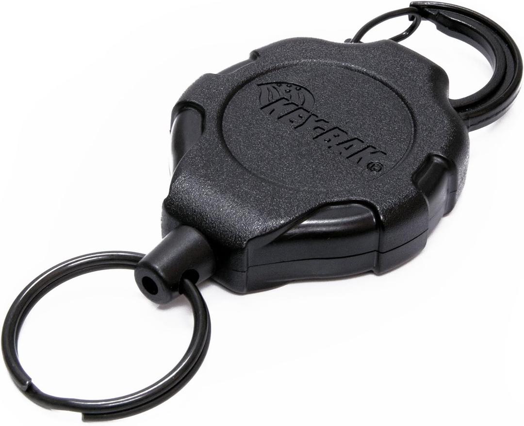 KEY-BAK Ratch-It Retractable Ratcheting Tether with 48" Retractable Cord, 10 oz. Retraction, Carabiner Attachment