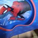 Marvel Spider-Man Table Lamp,2-Layer Cut Out Shade with Themed Print, Stick Lamp with Figural Pull Chain for Kids Bedroom or Playroom Decor