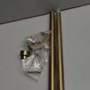 Warm Gold Curtain Rods for Windows 28 to 48 Inches Adjustable Length Heavy Duty 1" Diameter Brass Window Curtain Rod with Solid Metal Finials for Outdoor Farmhouse Bedroom Kitchen Living Room