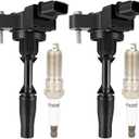 ECCPP UF680 4 ignition coils with 4 iridium Spark Plugs for Chevrolet Camaro 2016-2018 Colorado 2015-2018 Impala 2014-2019 Malibu 2013-2018 2.0L 2.5L UF680 C1827