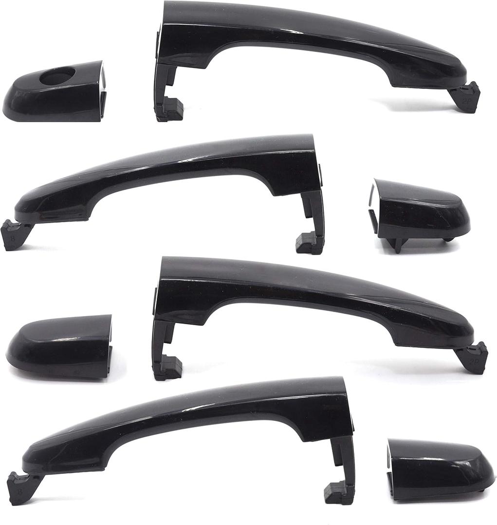 8Pcs Front Rear Left Right Exterior Black Door Handle Set for KIA SORENTO 2011 2012 2013 2014