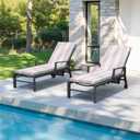 Crestlive Chaise Lounge Cushions Outdoor Set of 2, 80"x23", Water Resistant | Pool Lounge Chair Cushions with Removable Cover, Fade Resistant Lounger Cushions for Patio Furniture, Stripe Pink+White