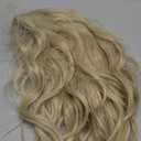 BERON 14" Women Girls Short Curly Bob Wavy Wig Body Wave Halloween Cosplay Daily Party Wigs (Blonde)