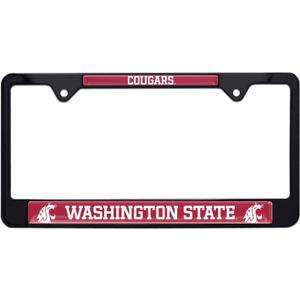Washington State Cougars Black License Plate Frame