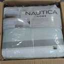 Nautica - King Comforter Set, Cotton Reversible Bedding with Matching Shams & Bonus Decroative Pillows (Westport Blue, King)