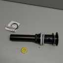 Bathroom Sink Drain Without Overflow - 1 3/4" Drain Opening - Pop Up Drain for Vessel Sink,Matte Black,Y1618W-BLK