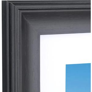 LTYHHK 24x24 in Picture Frames Solid Wood,Display Picture 22x22 in With Mat or 24x24 in Without Mat,22x22 inch Poster Frame for Wall 24x24Diamond Painting Frames Black (CK2424)