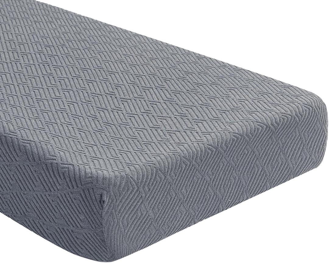 SearchI Stretch Jacquard Sofa Couch Cushion Covers Replacement Reversible Cushion Slipcovers Sofa Seat Cover Furniture Protector Sofa Slipcover Soft with Elastic Bottom(Medium, Grey)