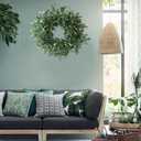 22inch Artificial Olive Wreath Olive Branch Greenery Wreath with Olive Fruit Front Door Wreaths for All Seasons for Wedding Wall Home Decor