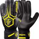 Sportout Goalie Gloves, Goalkeeper Gloves with Finger Protection, Breathable Soccer Goalie Gloves, 4mm Latex, for Kids Youth and Adult, Size: 7