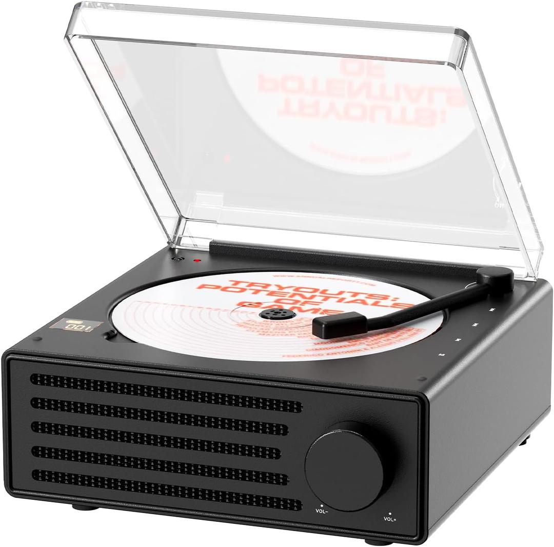 CD Player, Portable Bluetooth CD Player, for Home & Outdoor Built-in HiFi Speakers and 4000mAh, Rechargeable Battery Display Boombox USB Type-C