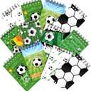 Maxdot 24 Pcs Soccer Mini Notepads Sports Party Favors Spiral Mini Journal Notebooks Goodie Bag Stuffers for Back to School Teacher Reward Birthday Party Gifts Supplies (multicolor)